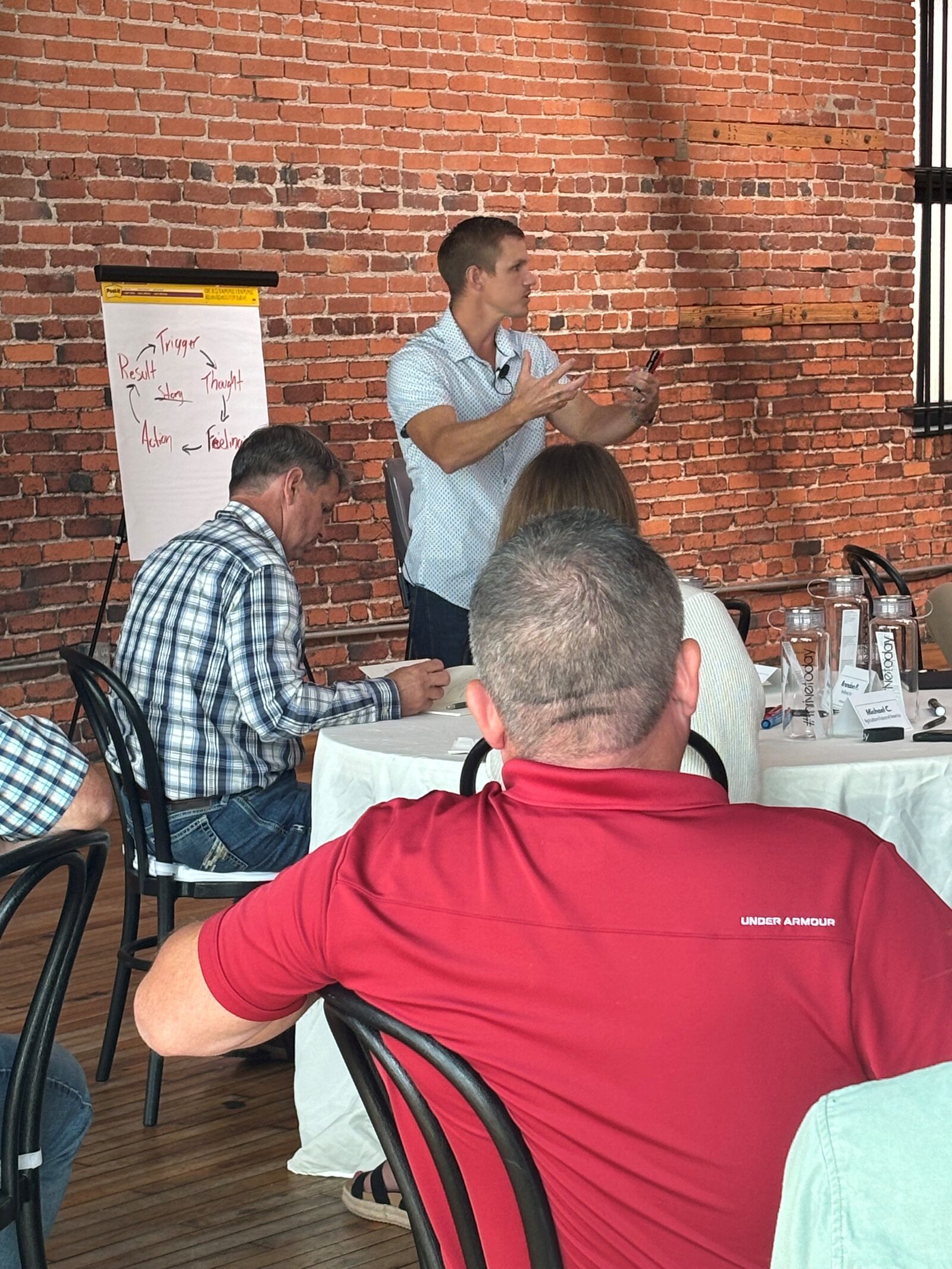 Jon Anderson teaching a leadership workshop